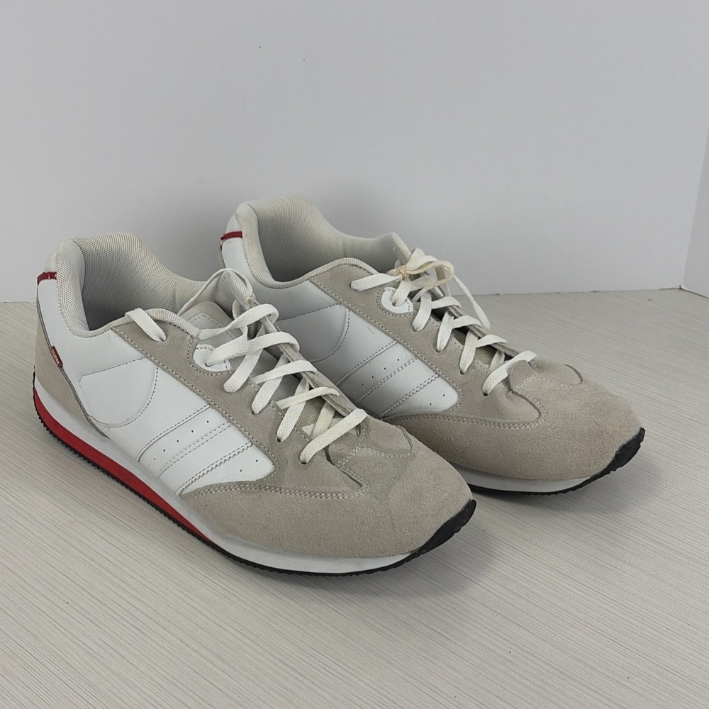 Globe Australia Pulse Evo Skate Shoes Sneakers White Suede Mens Size 14